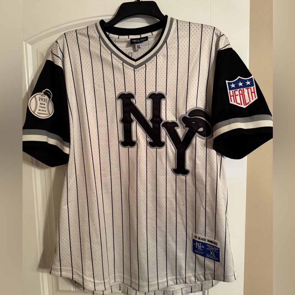 Ebbets Field Black Yankees jersey.
